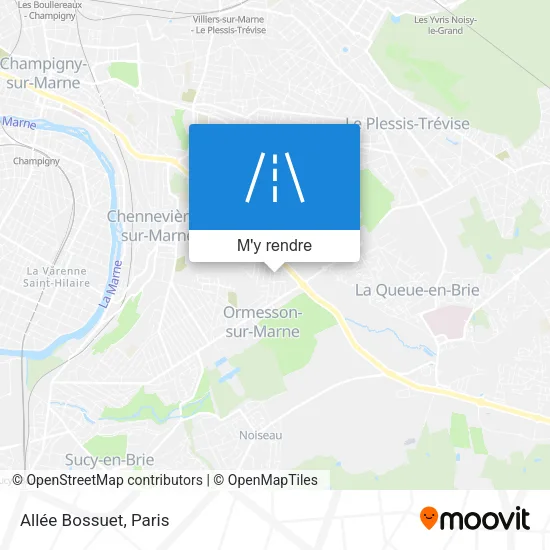 Allée Bossuet plan