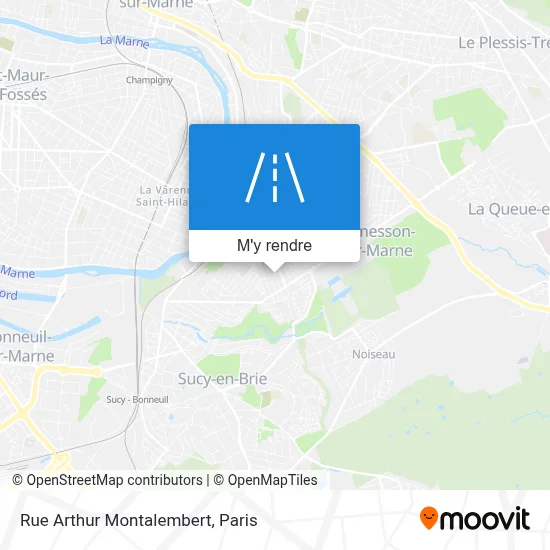 Rue Arthur Montalembert plan