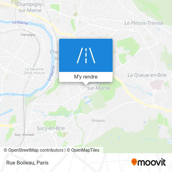 Rue Boileau plan