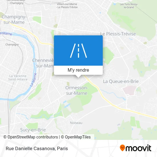 Rue Danielle Casanova plan