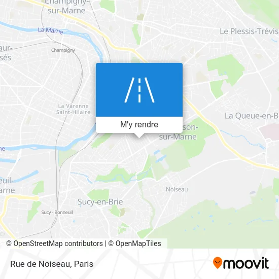 Rue de Noiseau plan