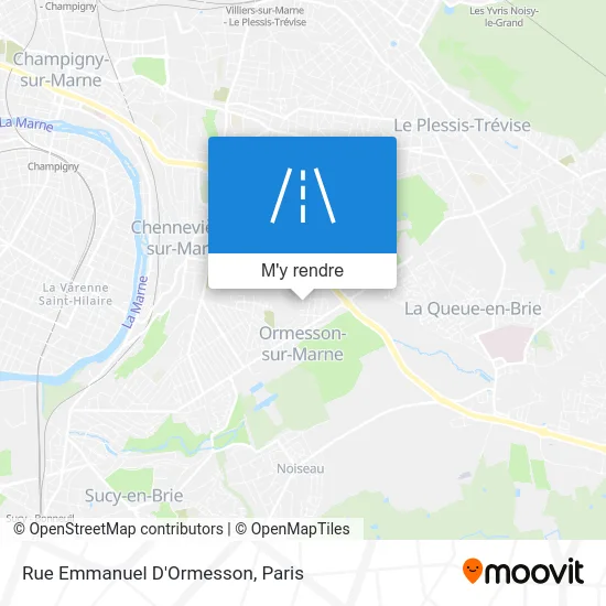 Rue Emmanuel D'Ormesson plan