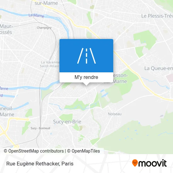 Rue Eugène Rethacker plan