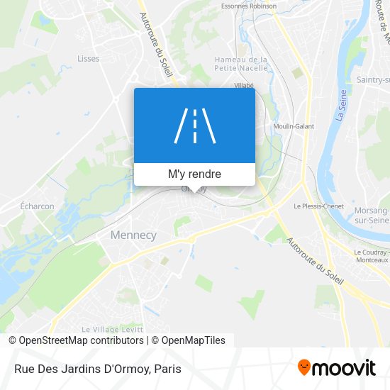 Rue Des Jardins D'Ormoy plan