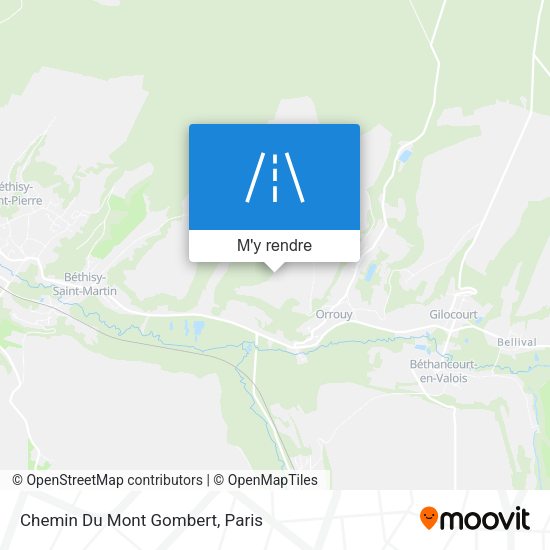Chemin Du Mont Gombert plan