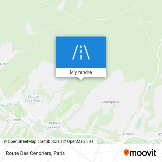 Route Des Cendriers plan