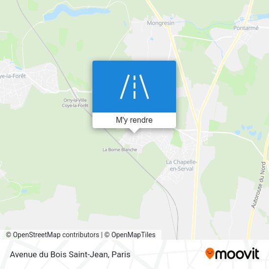 Avenue du Bois Saint-Jean plan