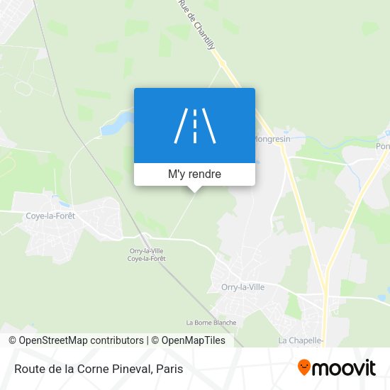 Route de la Corne Pineval plan