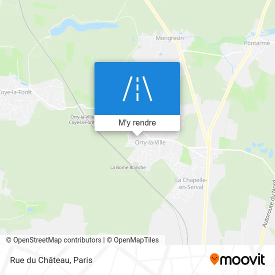 Rue du Château plan