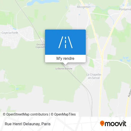 Rue Henri Delaunay plan