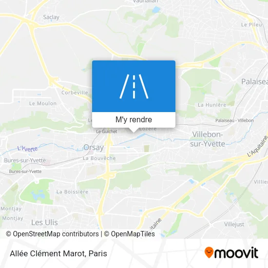 Allée Clément Marot plan