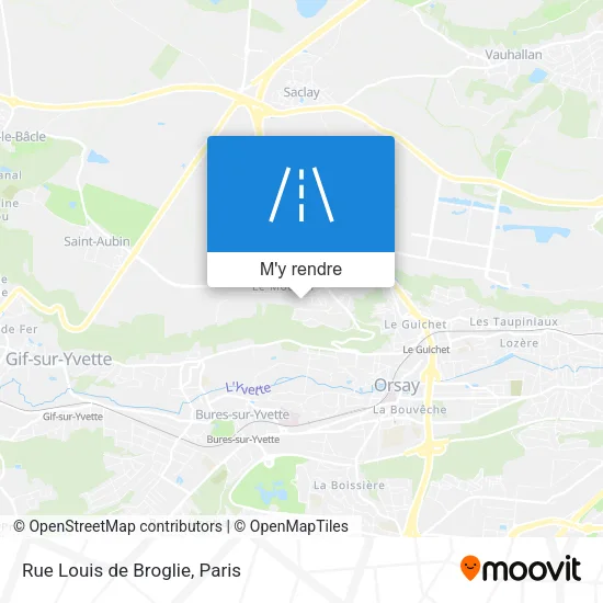 Rue Louis de Broglie plan