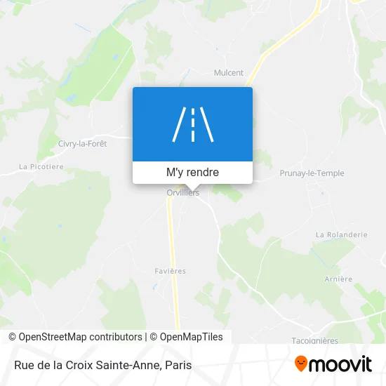 Rue de la Croix Sainte-Anne plan