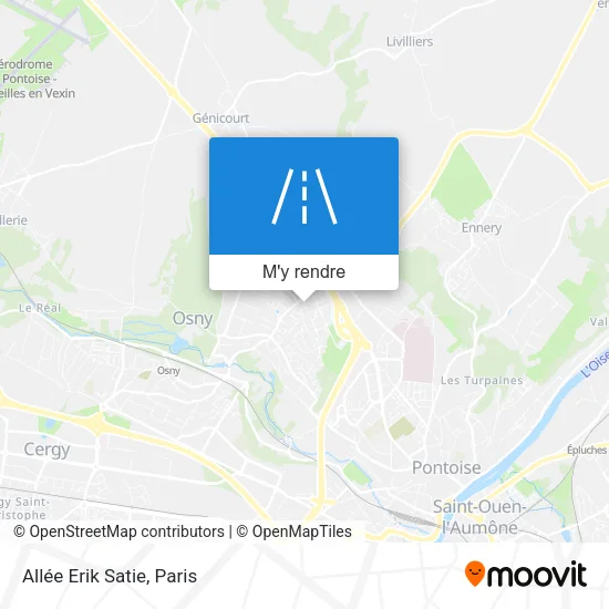 Allée Erik Satie plan