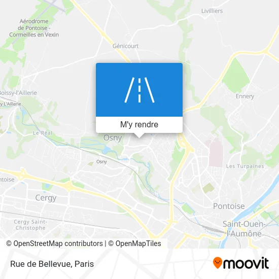 Rue de Bellevue plan