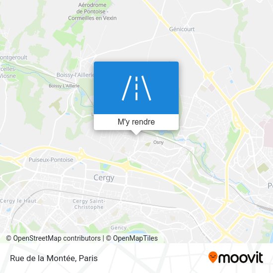 Rue de la Montée plan