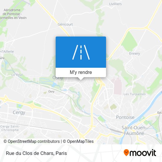 Rue du Clos de Chars plan