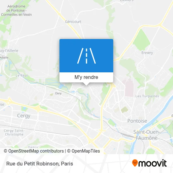 Rue du Petit Robinson plan