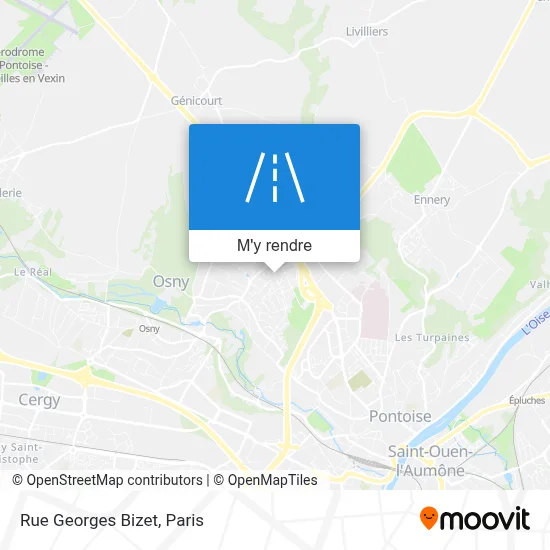 Rue Georges Bizet plan