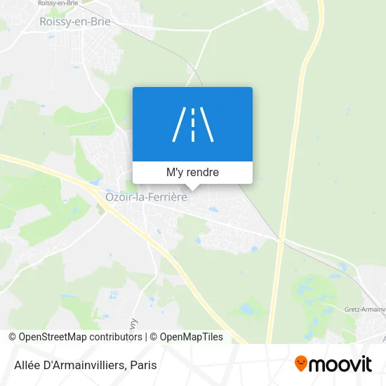 Allée D'Armainvilliers plan