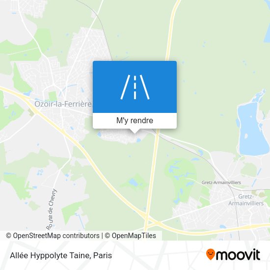 Allée Hyppolyte Taine plan