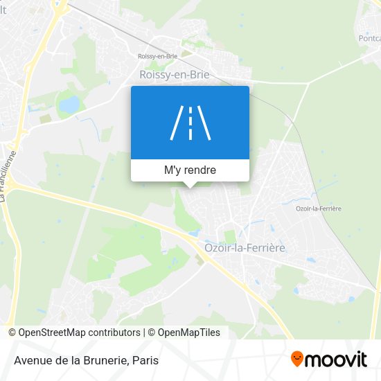 Avenue de la Brunerie plan