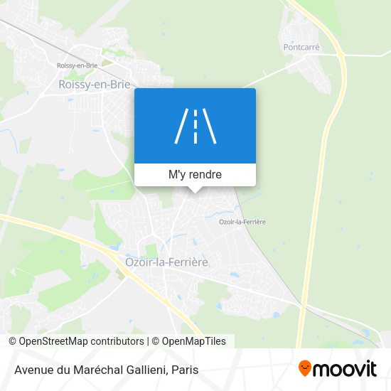 Avenue du Maréchal Gallieni plan