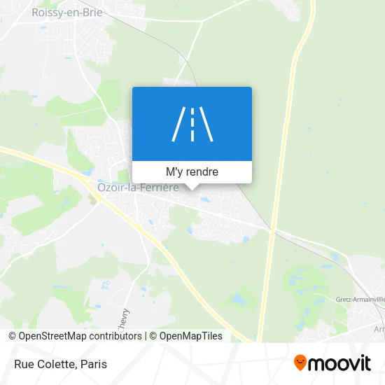 Rue Colette plan
