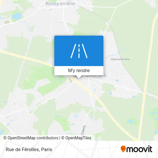 Rue de Férolles plan