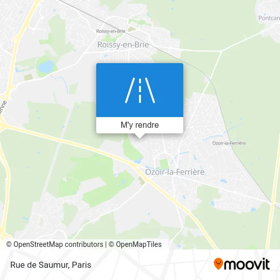 Rue de Saumur plan