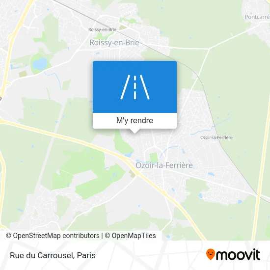 Rue du Carrousel plan