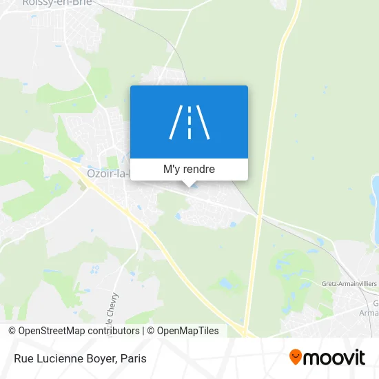 Rue Lucienne Boyer plan