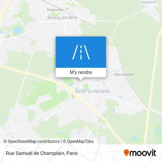 Rue Samuel de Champlain plan