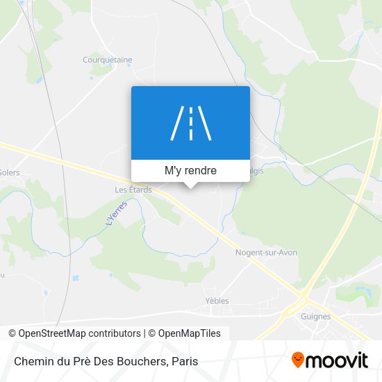 Chemin du Prè Des Bouchers plan