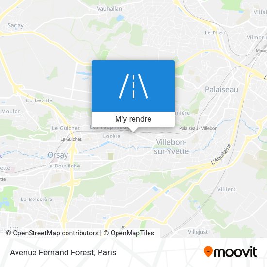Avenue Fernand Forest plan