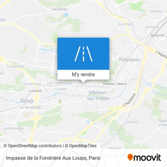 Impasse de la Fondrière Aux Loups plan