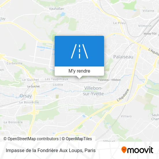 Impasse de la Fondrière Aux Loups plan