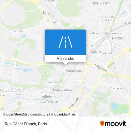 Rue César Franck plan
