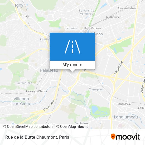 Rue de la Butte Chaumont plan