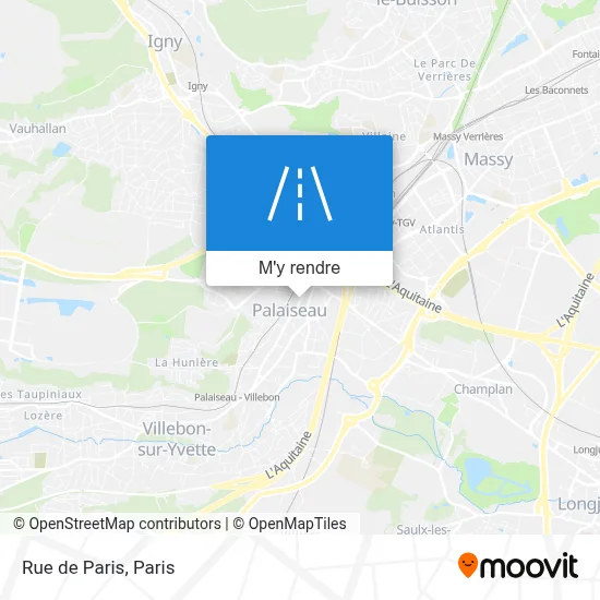 Rue de Paris plan