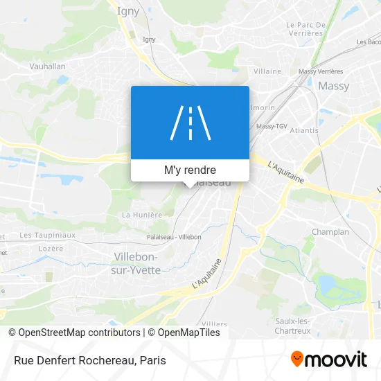 Rue Denfert Rochereau plan