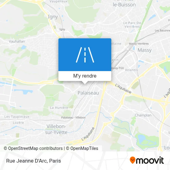 Rue Jeanne D'Arc plan