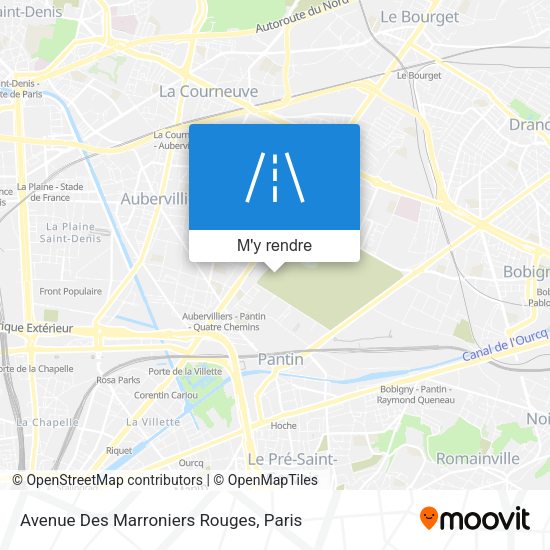 Avenue Des Marroniers Rouges plan