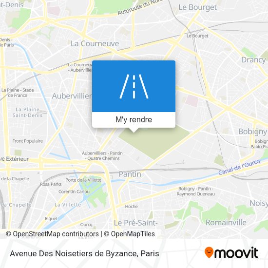 Avenue Des Noisetiers de Byzance plan