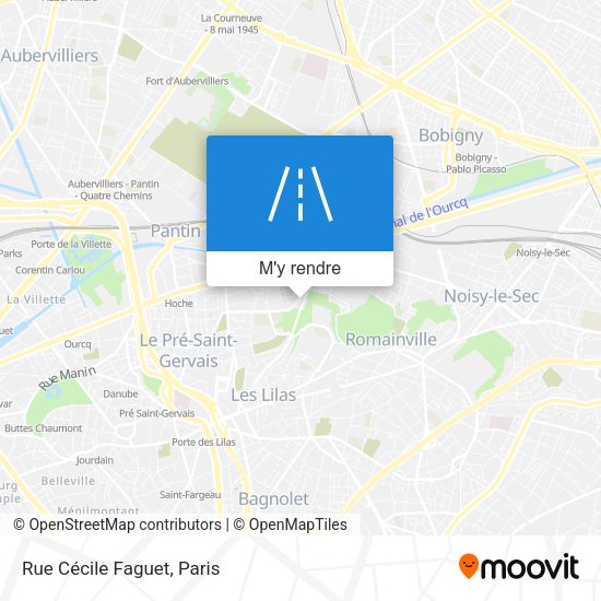 Rue Cécile Faguet plan