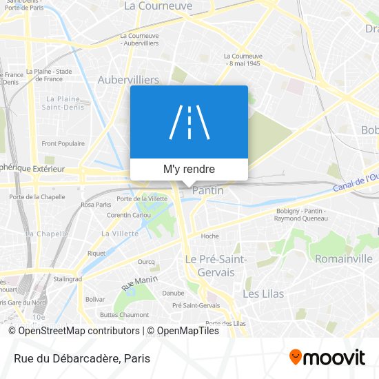 Rue du Débarcadère plan