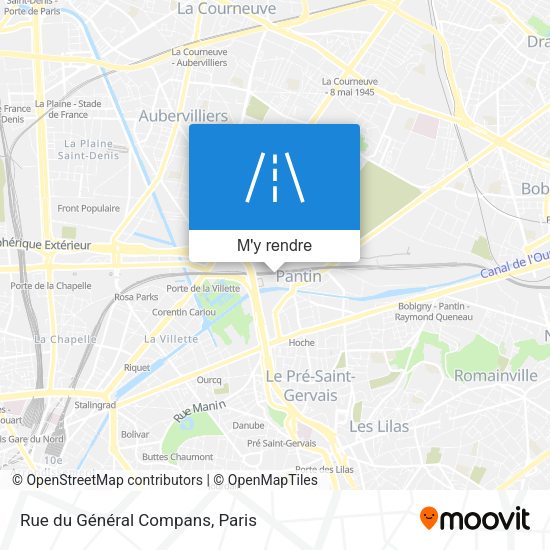 Rue du Général Compans plan