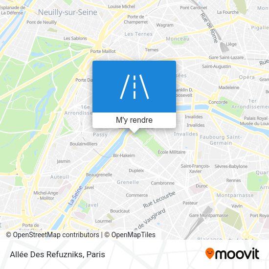 Allée Des Refuzniks plan