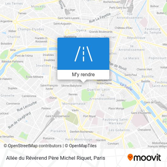 Allée du Révérend Père Michel Riquet plan