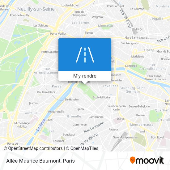 Allée Maurice Baumont plan